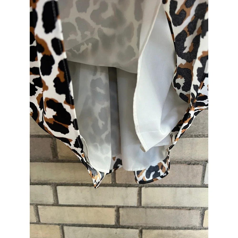 J. Crew Leopard Print Scalloped Racerback Camisole Top Small Size 6